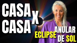 ⭐Eclipse Anular de SOL 🌞casa por casa💥