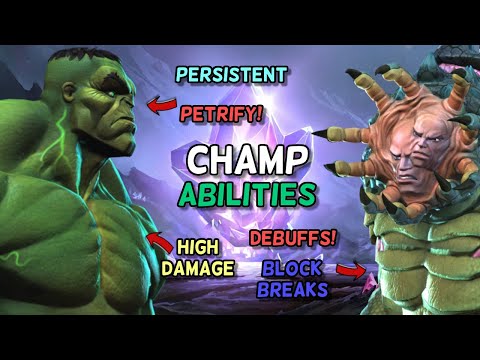 Persistent and Angry! Immortal Hulk and Immortal Abomination Abilities | Marvel Contest of Champions