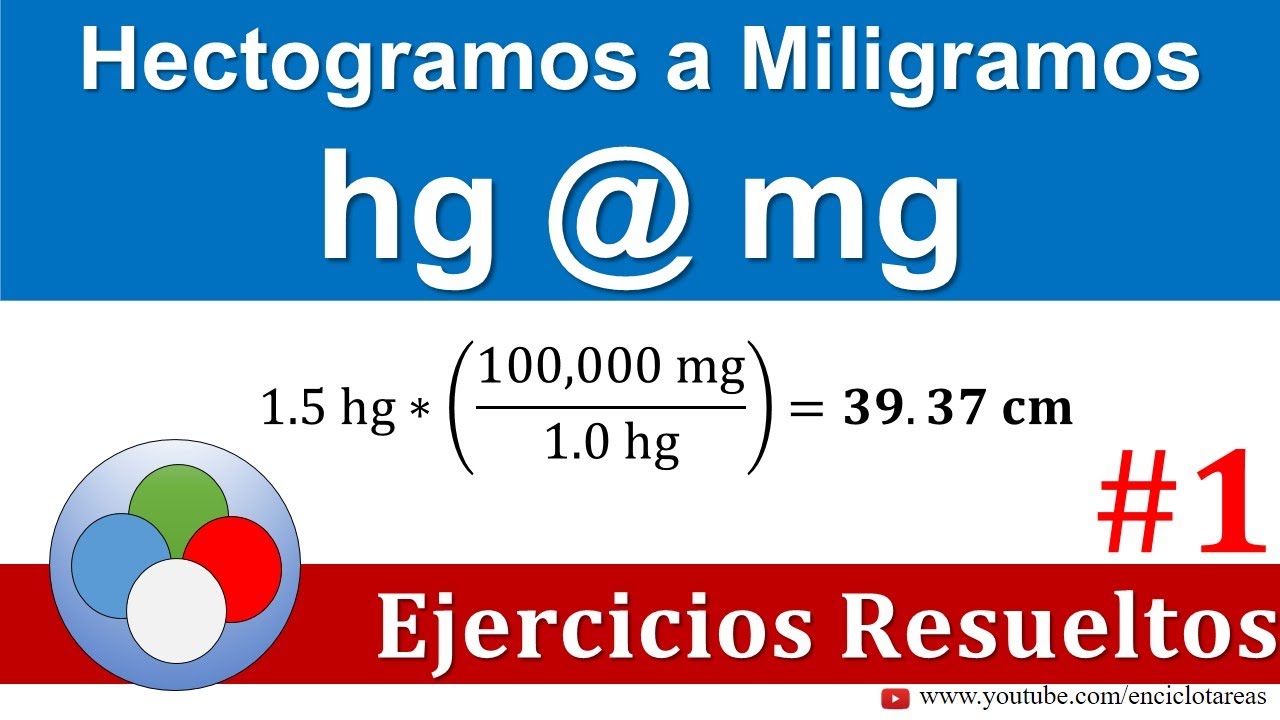 Hectogramos a Miligramos (hg a mg)