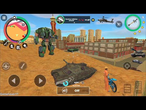 Vegas Crime Simulator (Black Russian Tank on Mountain)Prisoner Hero Drive Tank - Android Gameplay HD