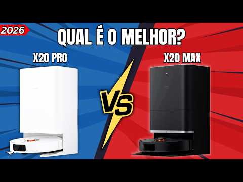 X20 PRO vs X20 MAX | NOVOS Robôs Aspiradores da XIAOMI em 2026: QUAL COMPRAR?