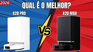 X20 PRO vs X20 MAX | NOVOS Robôs Aspiradores da XIAOMI em 2026: QUAL COMPRAR?