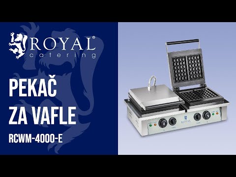 videozapis - Pekač za vafle - 2 x 2000 W - pravokutni