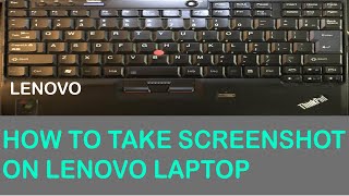 How to take screenshot on lenovo laptop?