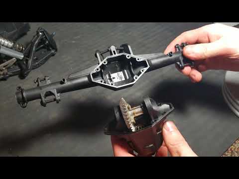 Traxxas unlimited desert racer how to teardown the rear axle