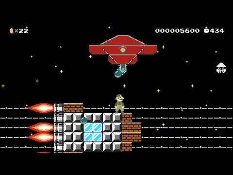ロケットで月へ参る　Mario goes to the Moon by ちよかみ 🍄 Super Mario Maker 2 😶 No Commentary　⚿abu
