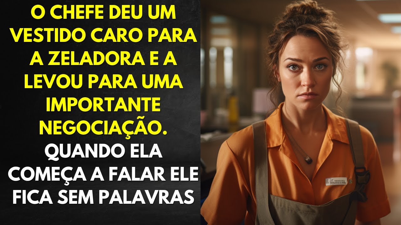 O Chefe Deu Um Vestido Caro Para a Zeladora e a Levou Para Uma Importante Negociação