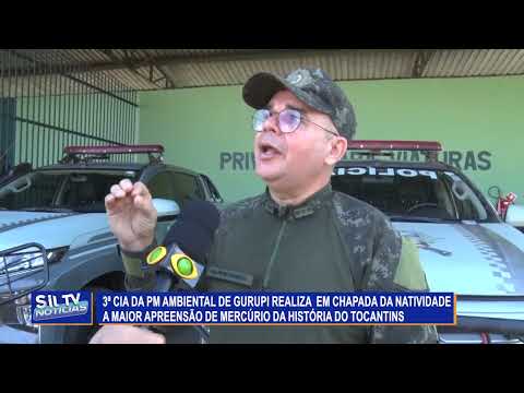 BPMA realiza em Chapada da Natividade a maior apreensão de mercúrio da história do Tocantins
