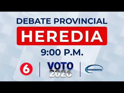 Debate provincial: Heredia #Voto2026