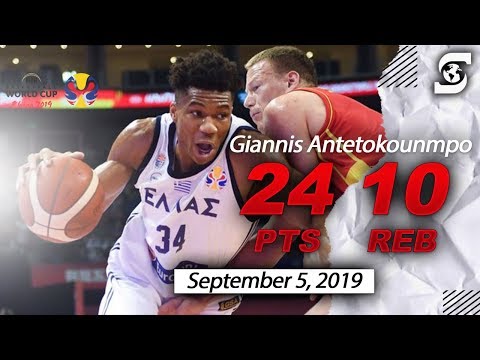 Giannis Antetokounmpo 24pts 10reb 6ast Greece vs New Zealand