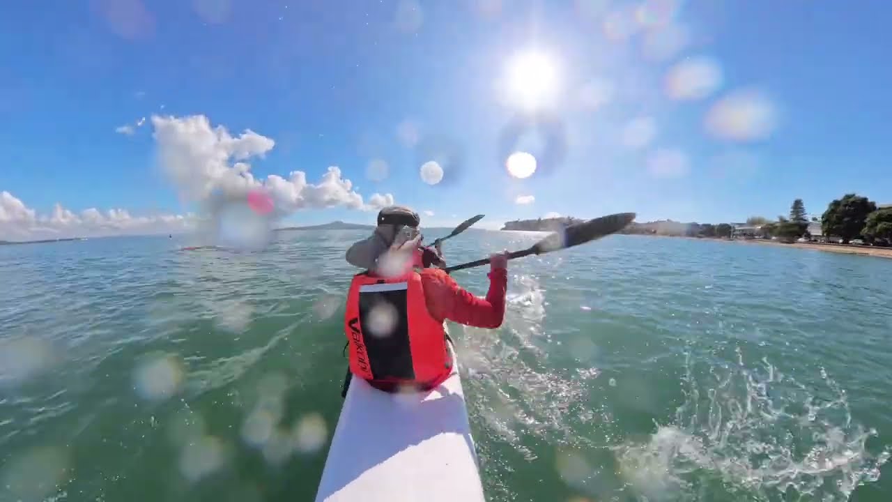 First time on a Fenn double surfski for Nick!