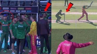 Last Ball Drama in Zim vs Ban T20 Match | Ban vs Zim Last Ball Controversy | ban vs zim no ball