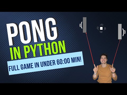 Come programmare il classico PONG in Python e Pygame! GIOCO COMPLETO REALIZZATO IN MENO DI UN'ORA!