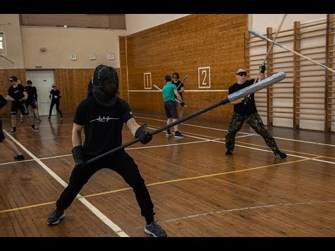 Armed Combat and Tactics - Russia. Spear Fighting. High and low strikes and close combat.
