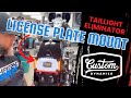 Motorcycle License Plate Relocation Mount Custom Dynamics Taillight Eliminator