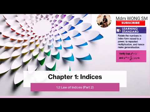 1.2 Law of Indices (Part 2)