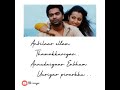Anbilaar Ellam Thamakkuriyar Whatapp Status Song Vinnaithandi Varuvaya Movie HD Songs