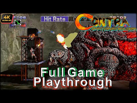 Contra: Shattered Soldier PS2 Remastered Co-Op Full Game Playthrough 2025