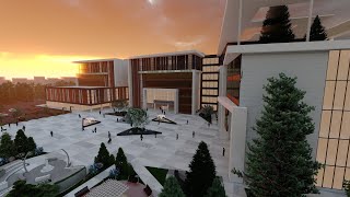 NEÜ MİMARLIK MTS 5 KONYA BÜYÜKŞEHİR BELEDİYE BİNASI TASARIMI ANİMASYON TUTKU CEV