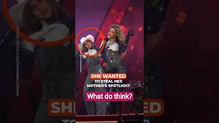 Blue Ivy’s fame went to her head and she wanted to steal her mother’s spotlight. Beyonce’s face on