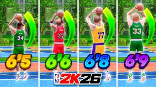 NBA 2K26 BEST JUMPSHOTS for 6’5-6’9 BUILDS (All 3PT Ratings) Best Shootings Tips & Tricks!