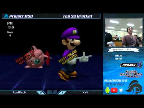 Project MSU Top 32 - SoulPech (Jigglypuff) vs. XYK (Luigi)