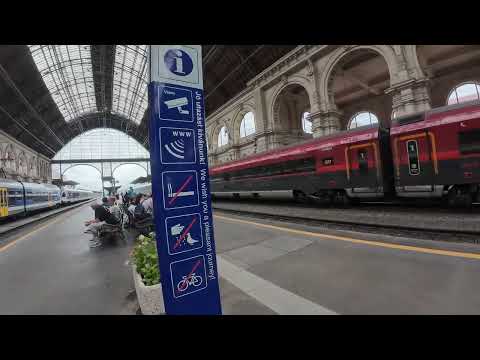 Budapest Keleti Railway Walking - famous movies were filmed here (Wikipedia).