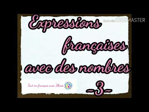 Expressions françaises avec des nombres