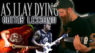 Riffs With TheWoodsman!!! As I Lay Dying - 94 Hours Guitar Lesson - Mayones Duvell - Fishman Fluence