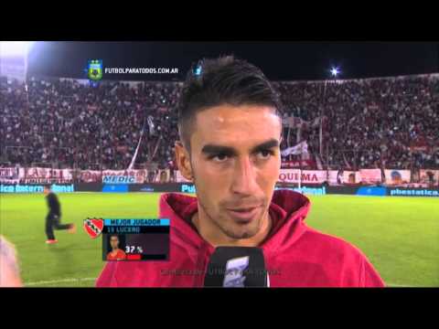 Lucero: "Nos vamos tristes". Huracán 1 - Independiente 1. Fecha 22. Primera División 2015. FPT.