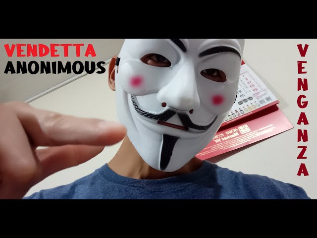 Vídeo relacionado con Ozvavzk Máscara de Hacker V para Vendetta Máscara Halloween Anonymous Mask Caretas para Carnaval Disfraz de Halloween Cosplay Accesorios Fiesta Props