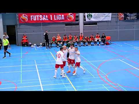 Skrót 1 Liga PLF AZS UEK Kraków - ASG Stanley Futsal Team Brzeg