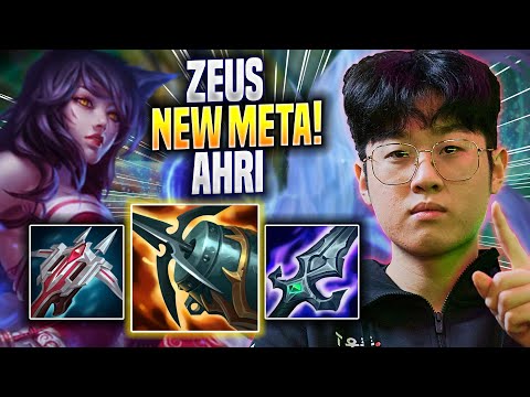 ZEUS CRAZY NEW META AHRI TOP! - T1 Zeus Plays Ahri TOP vs K'sante! | Season 2023
