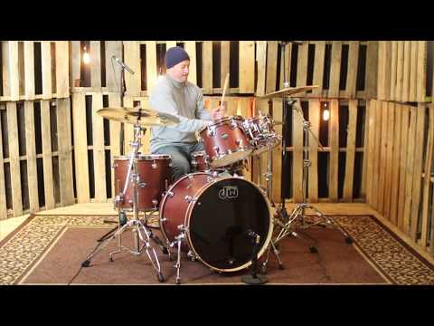 DW Performance Maple Tobacco Stain Drum Set - 22,10,12,16,5.5x14
