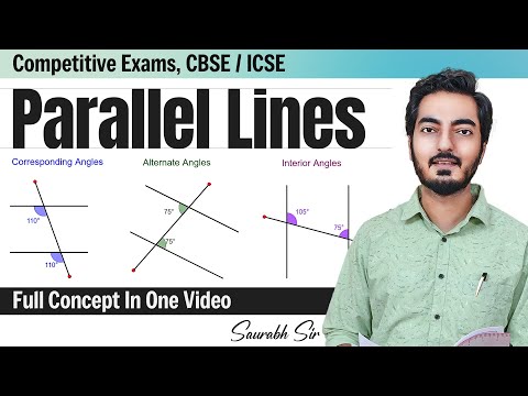 Parallel Lines Full Concept | Alternate Angles | Corresponding Angles | Co-Interior Angles