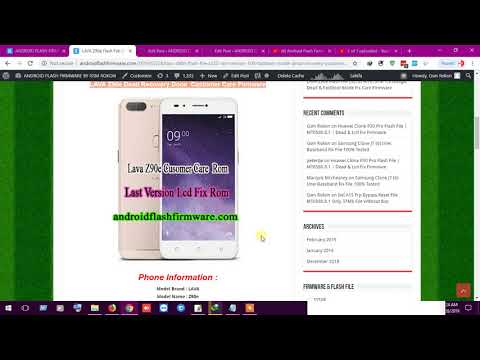 LAVA Z90e Flash File (S213) (S223) MT6737M 7.0 Fastboot Mode Fix All Version Firmware