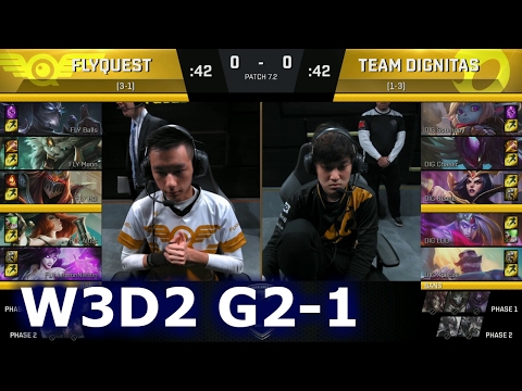 FlyQuest vs Dignitas Game 1 | S7 NA LCS Spring 2017 Week 3 Day 2 | FLY vs DIG G1 W3D2