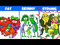 FAT vs SKINNY vs STRONG FAMILY | SUPER LAZY PEOPLE HACKS | Funny Situations at GYM by Avocado Couple