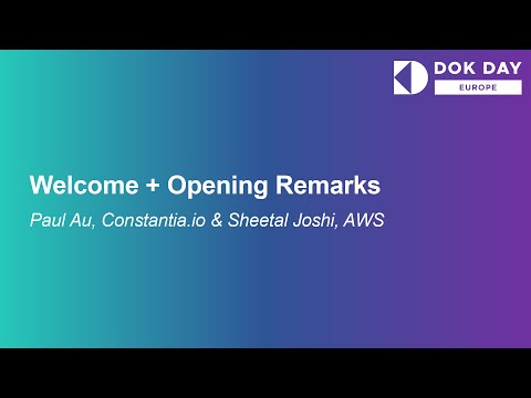 Data on Kubernetes Day | Welcome + Opening Remarks - Paul Au, Constantia.io & Sheetal Joshi, AWS