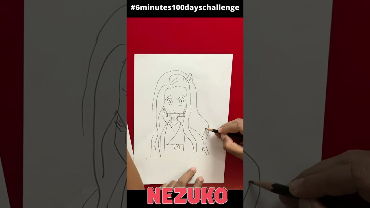 How to draw Nezuko #shorts