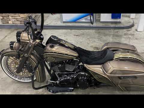 Our Newest 2014 Roadking Gangster Cali lay frame build Harley Davidson
