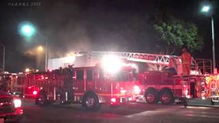 preview picture of video 'CFD / Compton Vacant Commercial Fire - Knockdown'