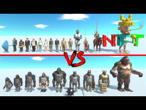 All Humans vs Mutant Primates - Animal Revolt Battle Simulator