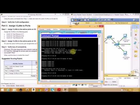 3.2.1.7 Packet Tracer - Configuring VLANs