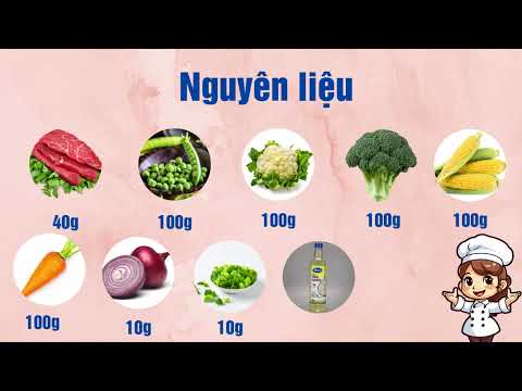 Món ăn: Rau củ quả ngũ sắc xào thịt bò - NVND Trần Thị Kim Thúy