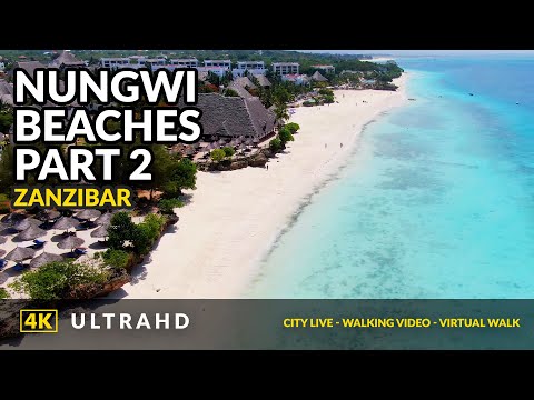 4K Walking in Nungwi Beatch - Zanzibar part 2 ❤️Beach Walk 4k