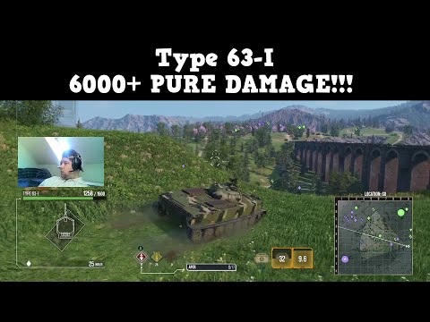 Type 63-I "6000+ PURE DAMAGE" Gameplay at "WESTFIELD" map - WoT Console