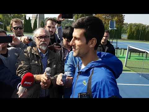 Novak Đoković posle treninga u Beogradu