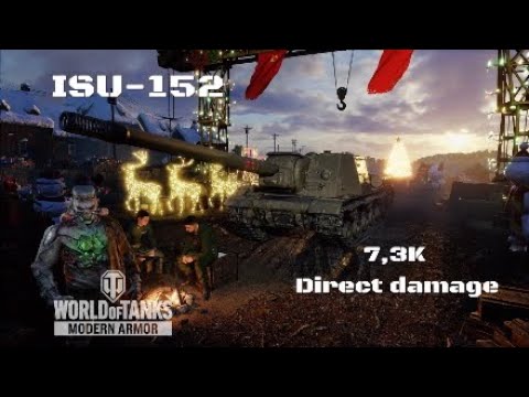 ISU-152 in Karelia:7,3K Direct damage :Wot console - World of Tanks