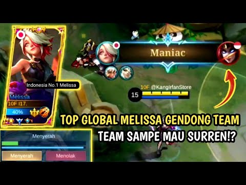 EPICK COME BACK TOP GLOBAL MELISSA GENDONG TEAM! -BUILD MELISSA TERSAKIT 2022! MELISSA MLBB